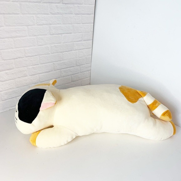 Unibingo Calico Cat Plush Pillow Kitten Stuffed Animal Soft 20" Laying Down - Picture 3 of 9